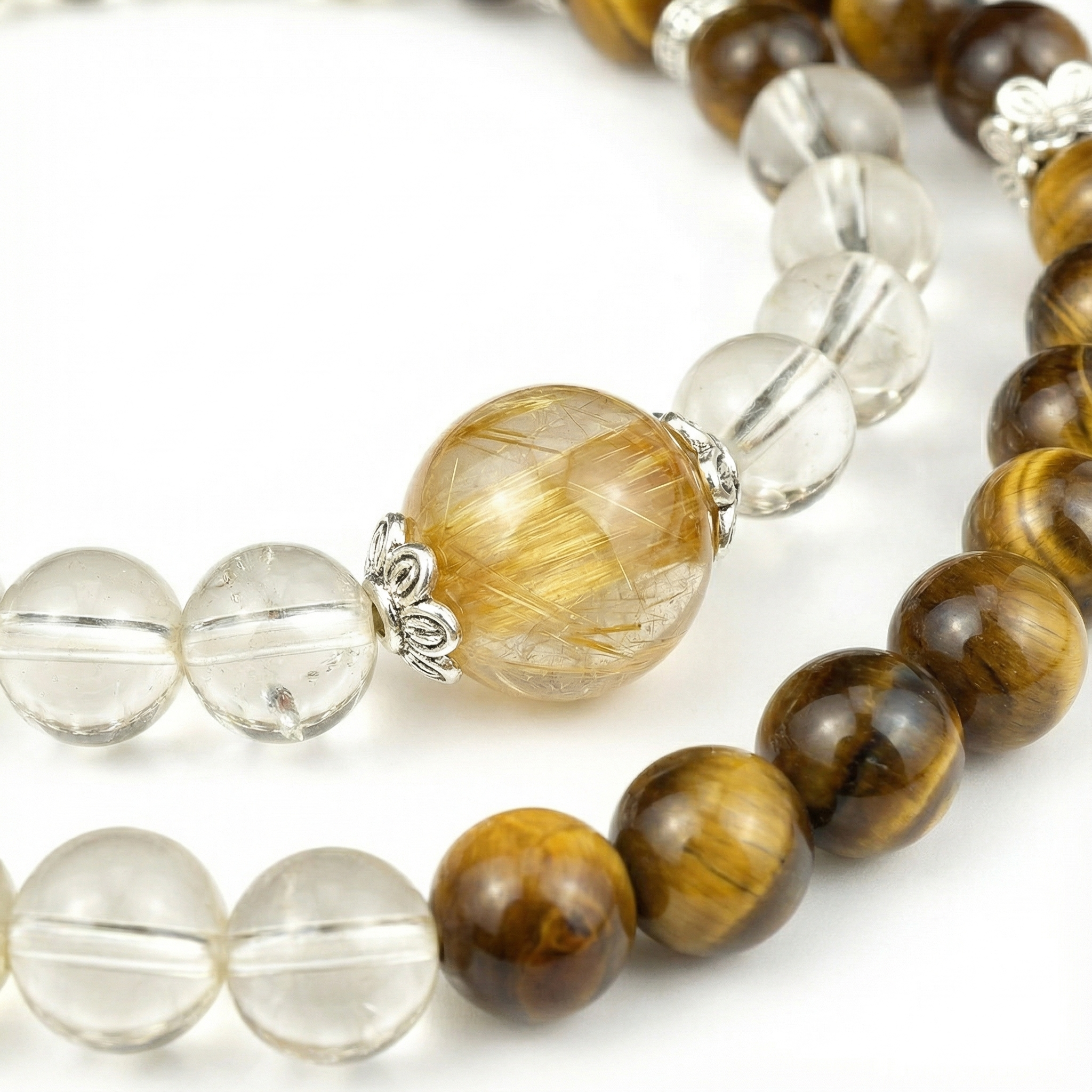 Strength & Prosperity · Gold Rutile × Tiger Eye