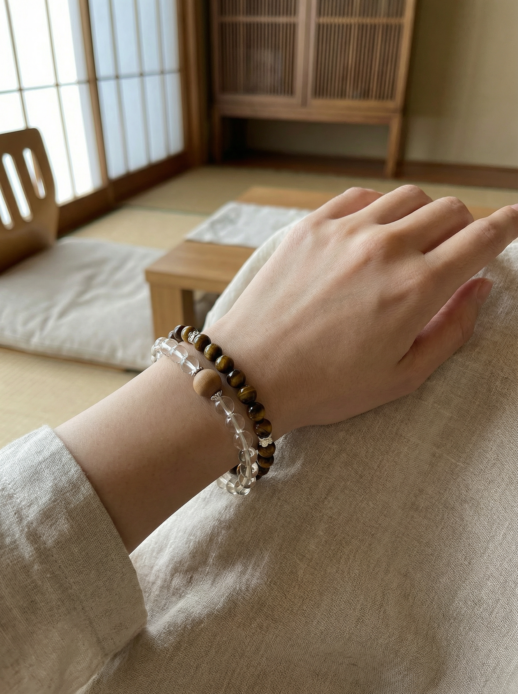 Strength & Prosperity · Gold Rutile × Tiger Eye