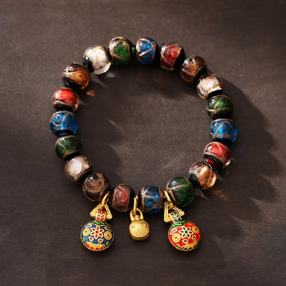 Five-Color Scented Ash Glass Bracelet – The Golden Beast Family Trio