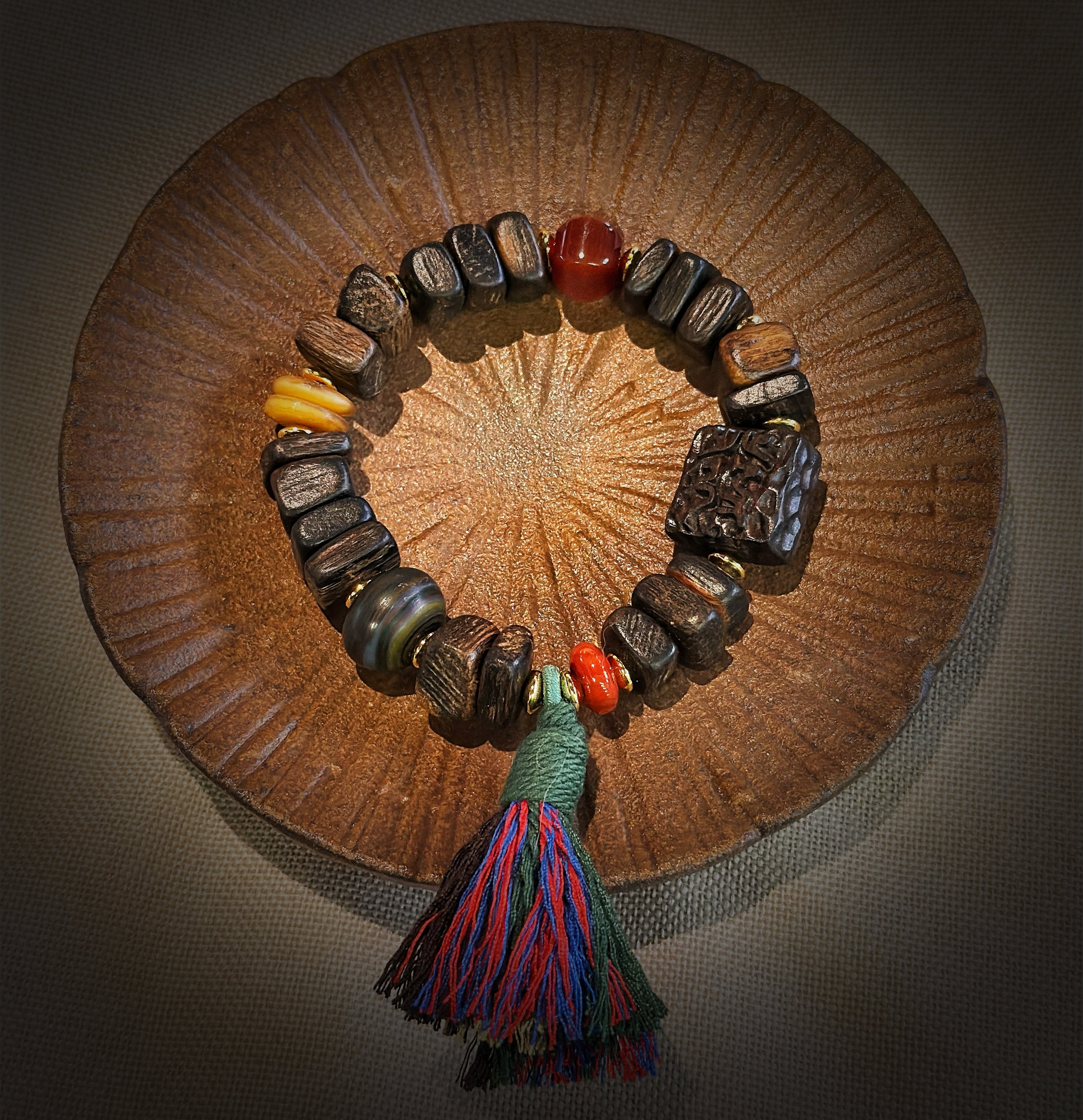 Heiliges Adlerholzarmband – Dalagan Freestyle Beads