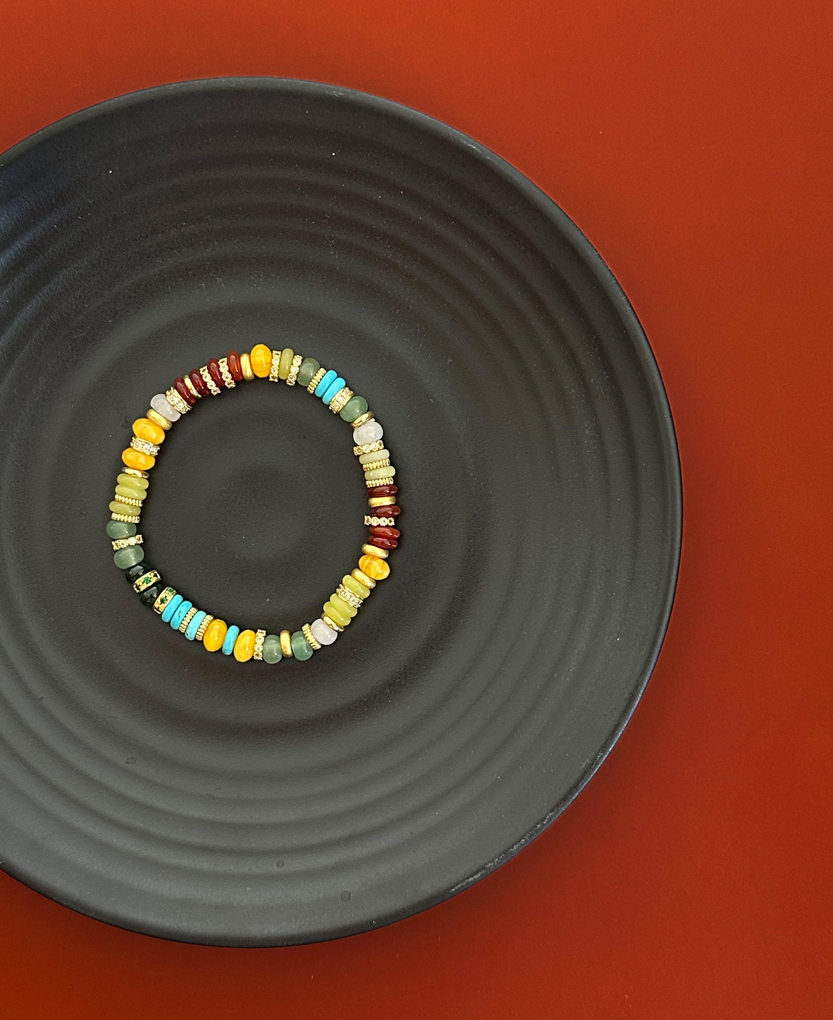 Pulsera de piedras preciosas arcoíris: una celebración de alegría, energía y fortuna