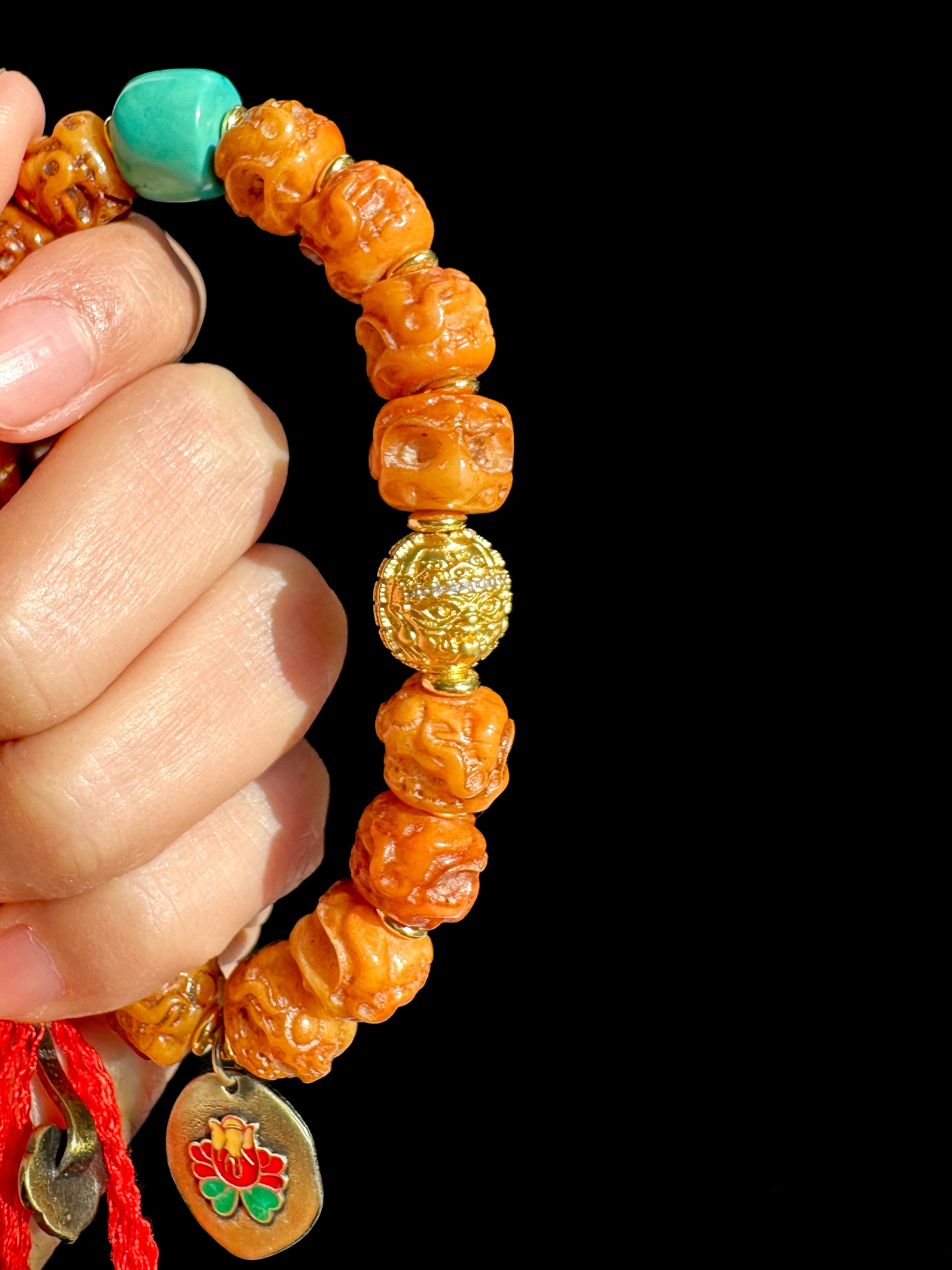 Handgefertigtes Zajilam-Armband aus tibetischem Yakknochen – Spirituelle Handwerkskunst und einzigartiges Design