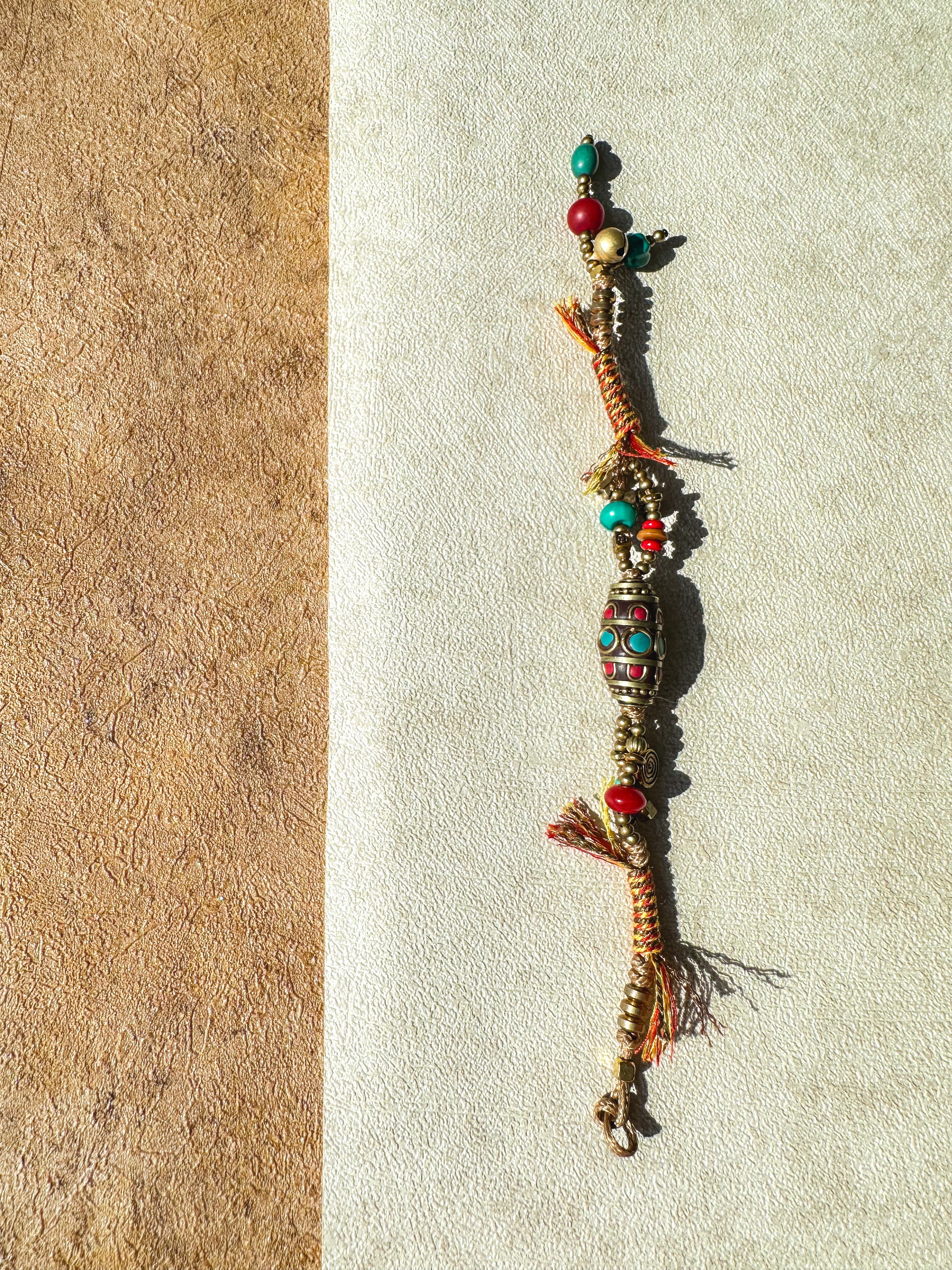 Tibetan Tribal Wax Rope Bracelet – A Vintage and Adjustable Handcrafted Accessory