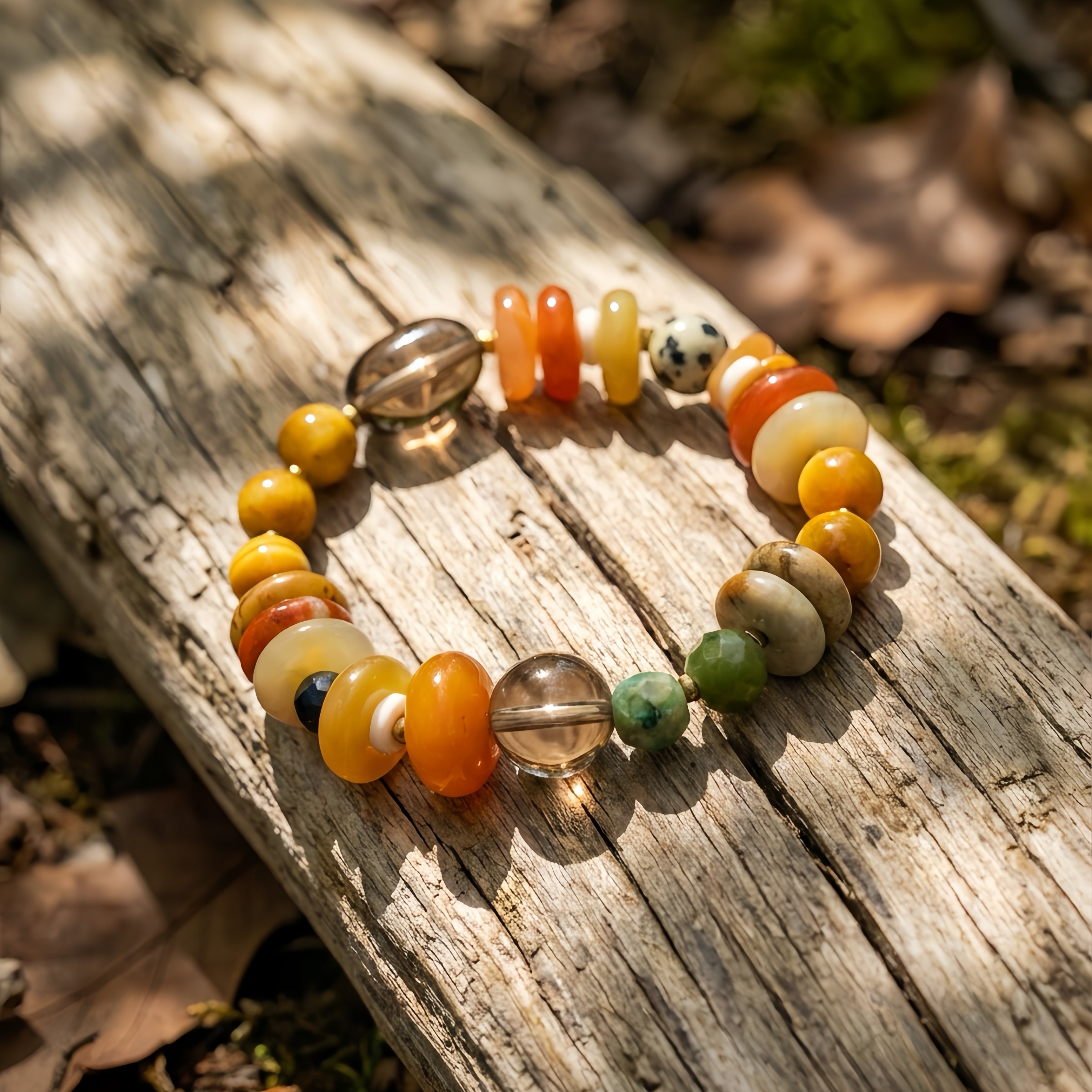 The Earth Anchor · Multi-Gemstone Grounding Bracelet