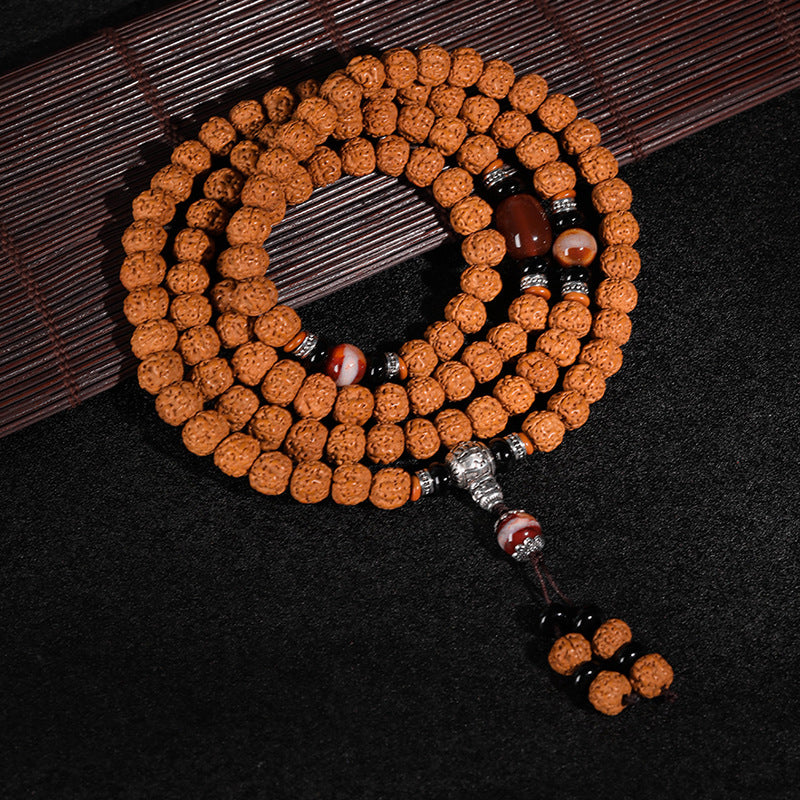 Little Vajra Bodhi Bead Mala Necklace – 108 Beads of Spiritual Resonance