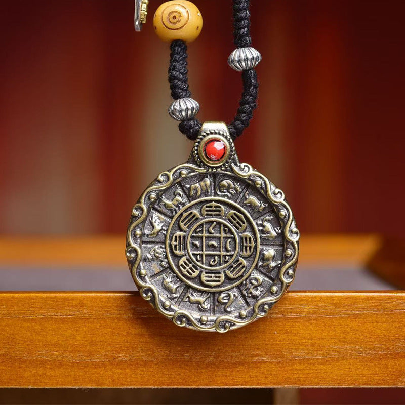 Nine Palaces Eight Trigrams Zodiac Pendant – A Symbol of Balance and Fortune