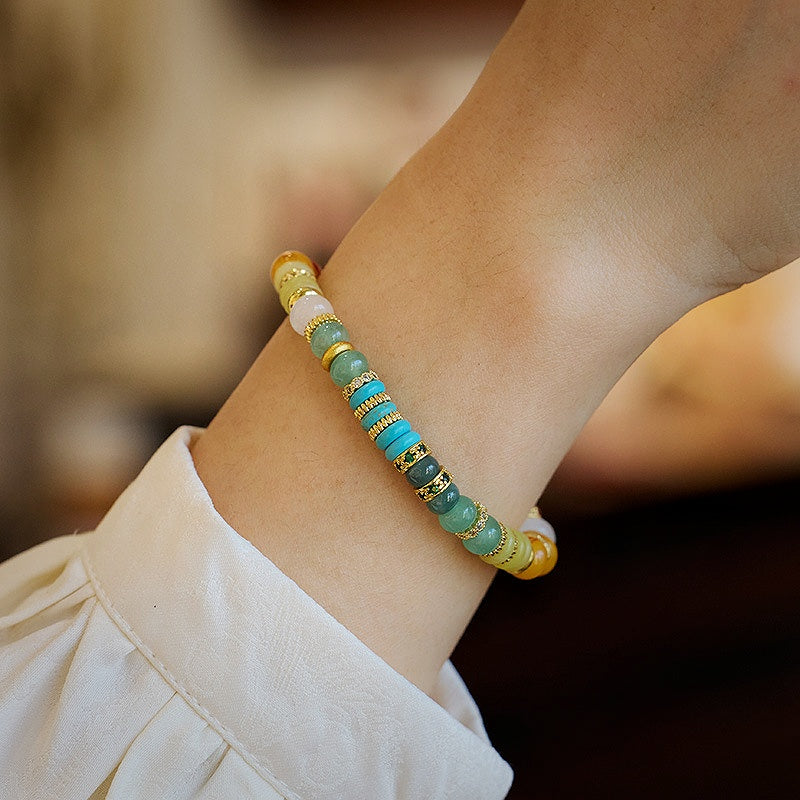 Pulsera de piedras preciosas arcoíris: una celebración de alegría, energía y fortuna