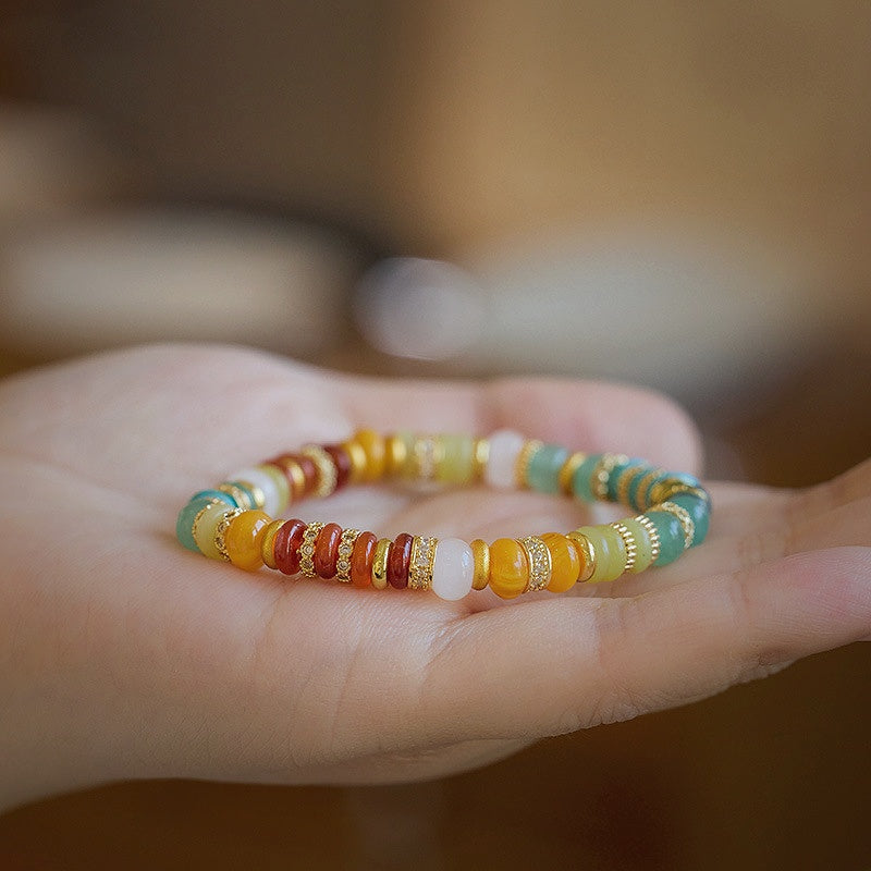 Pulsera de piedras preciosas arcoíris: una celebración de alegría, energía y fortuna