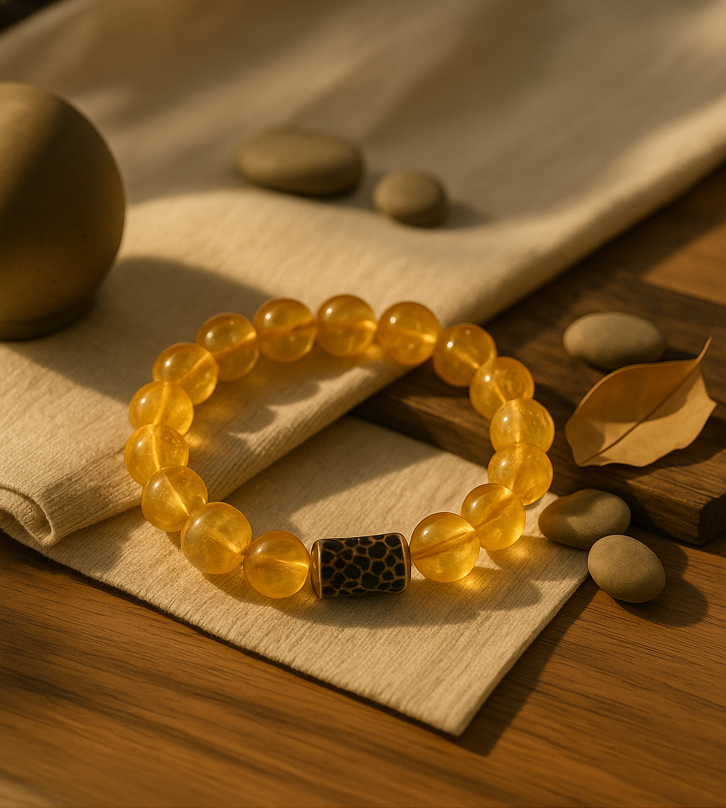 Pulsera de citrino natural: símbolo de prosperidad y positividad