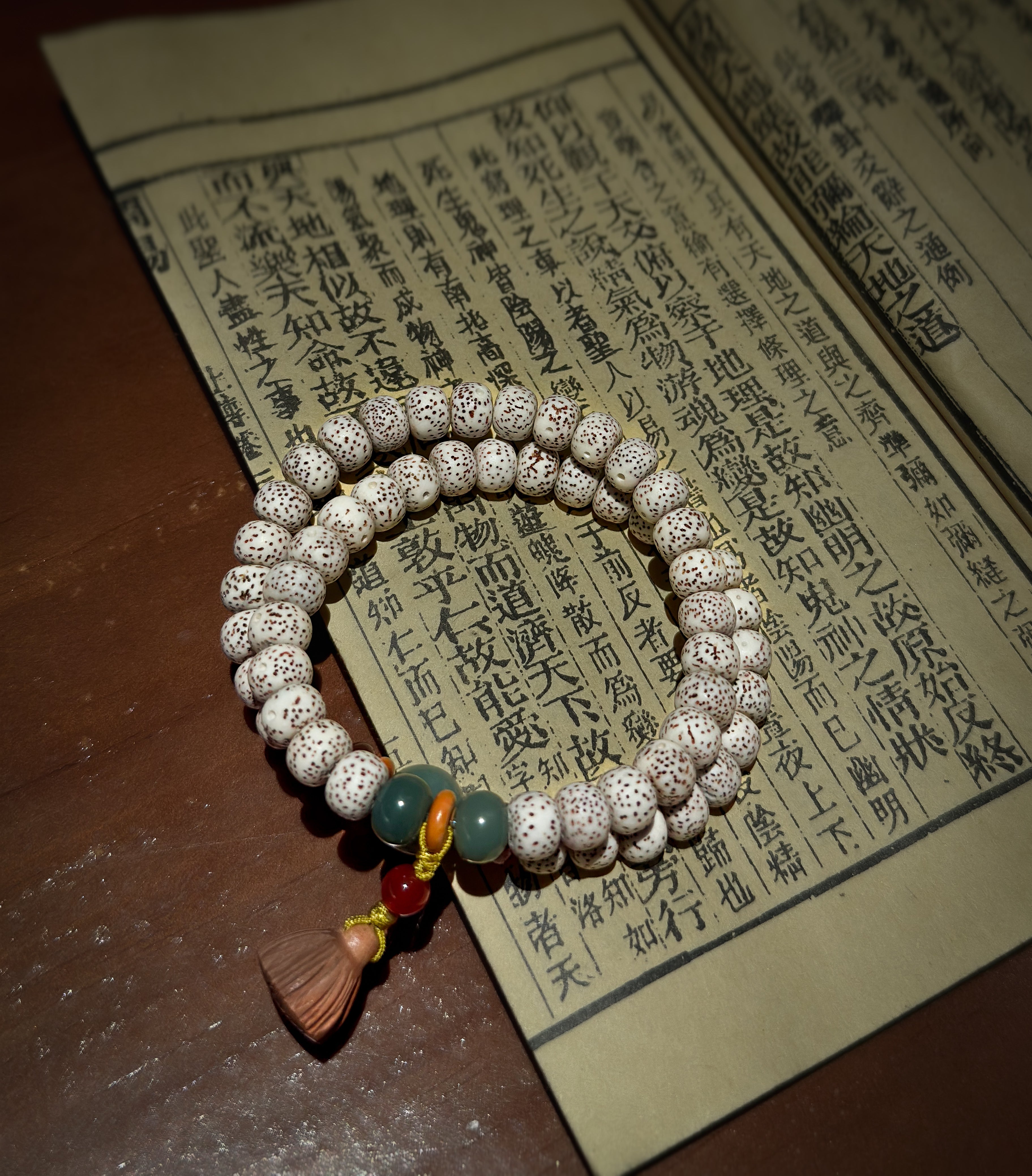 Sacred Bodhi Mala Bracelet – Double Strand with Timeless Wisdom