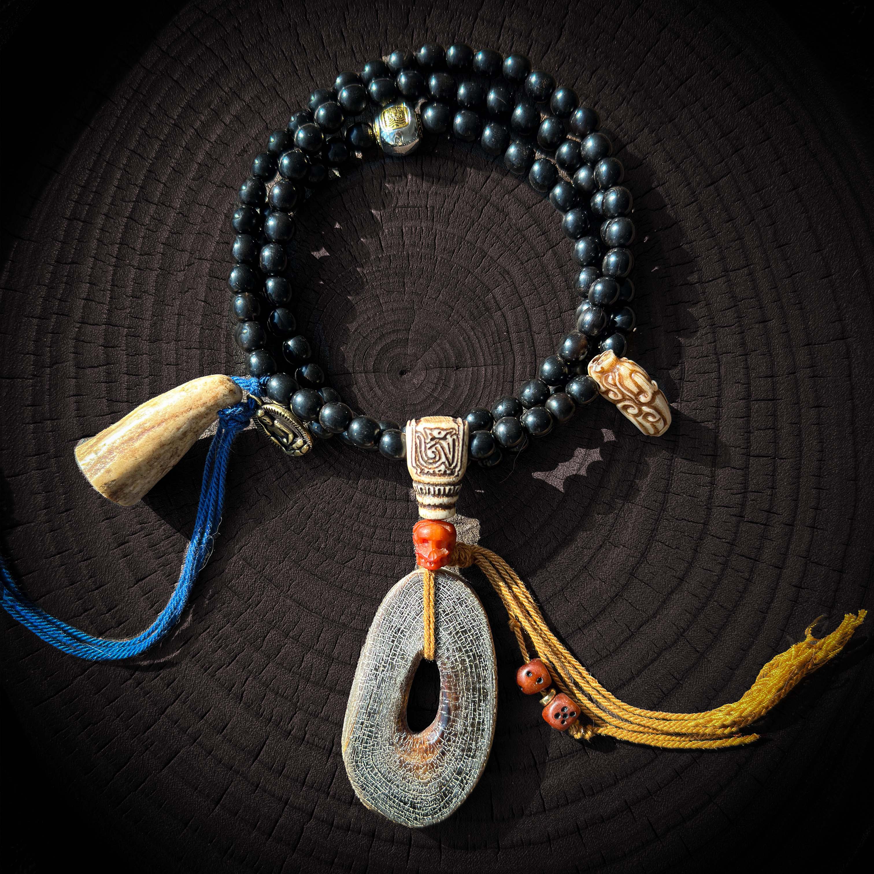 Sacred Black Horn Pendant – Zaki Lam Guardian Necklace