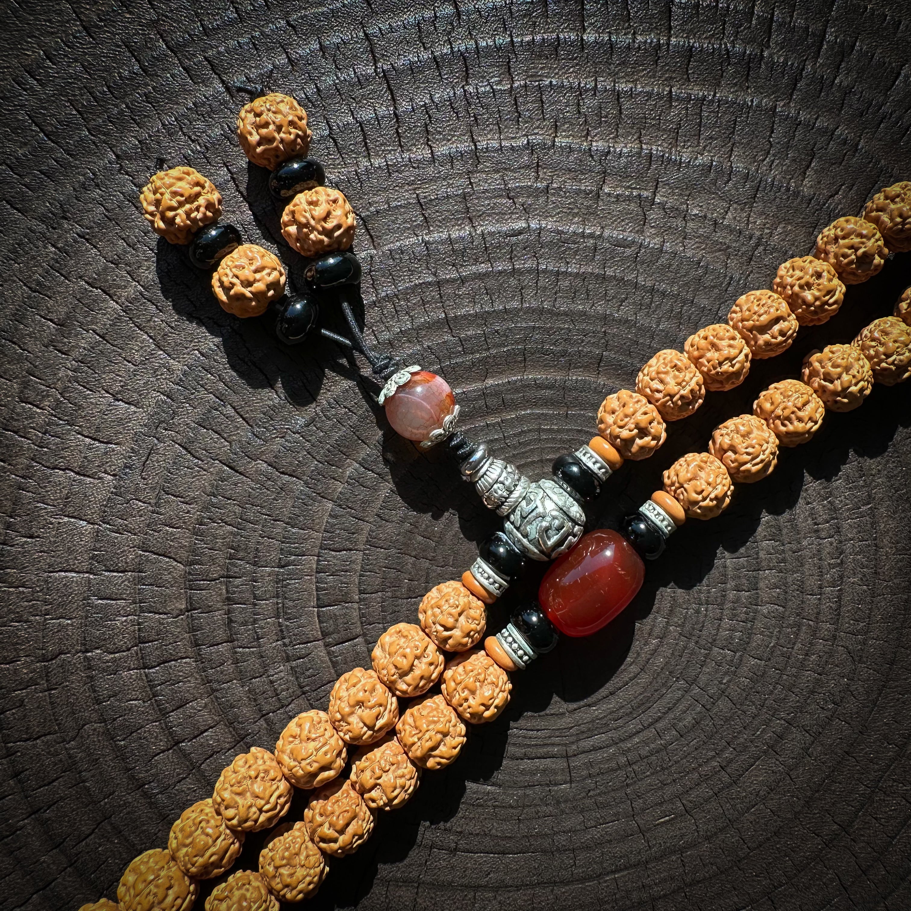 Little Vajra Bodhi Bead Mala Necklace – 108 Beads of Spiritual Resonance