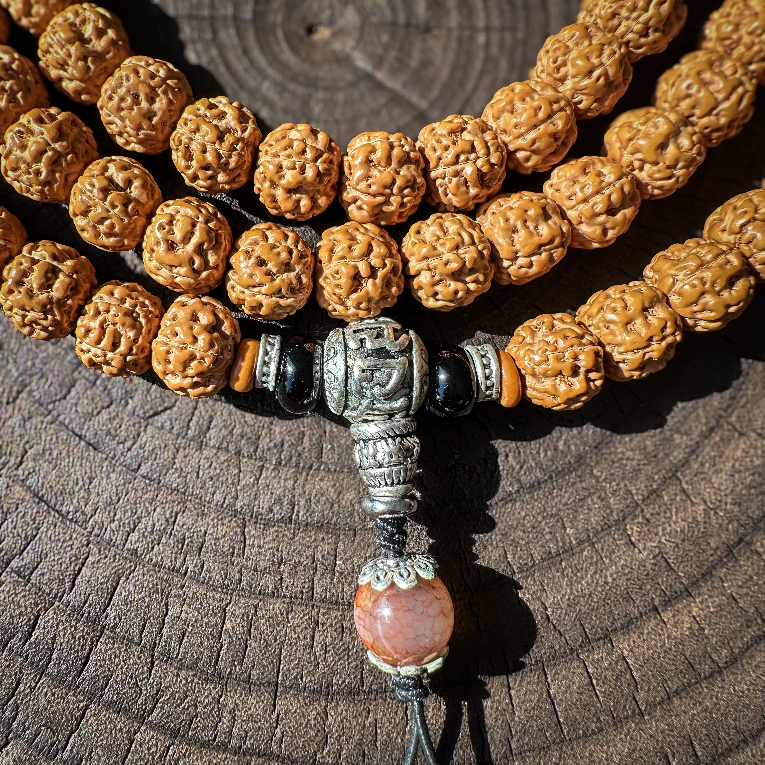 Little Vajra Bodhi Bead Mala Necklace – 108 Beads of Spiritual Resonance