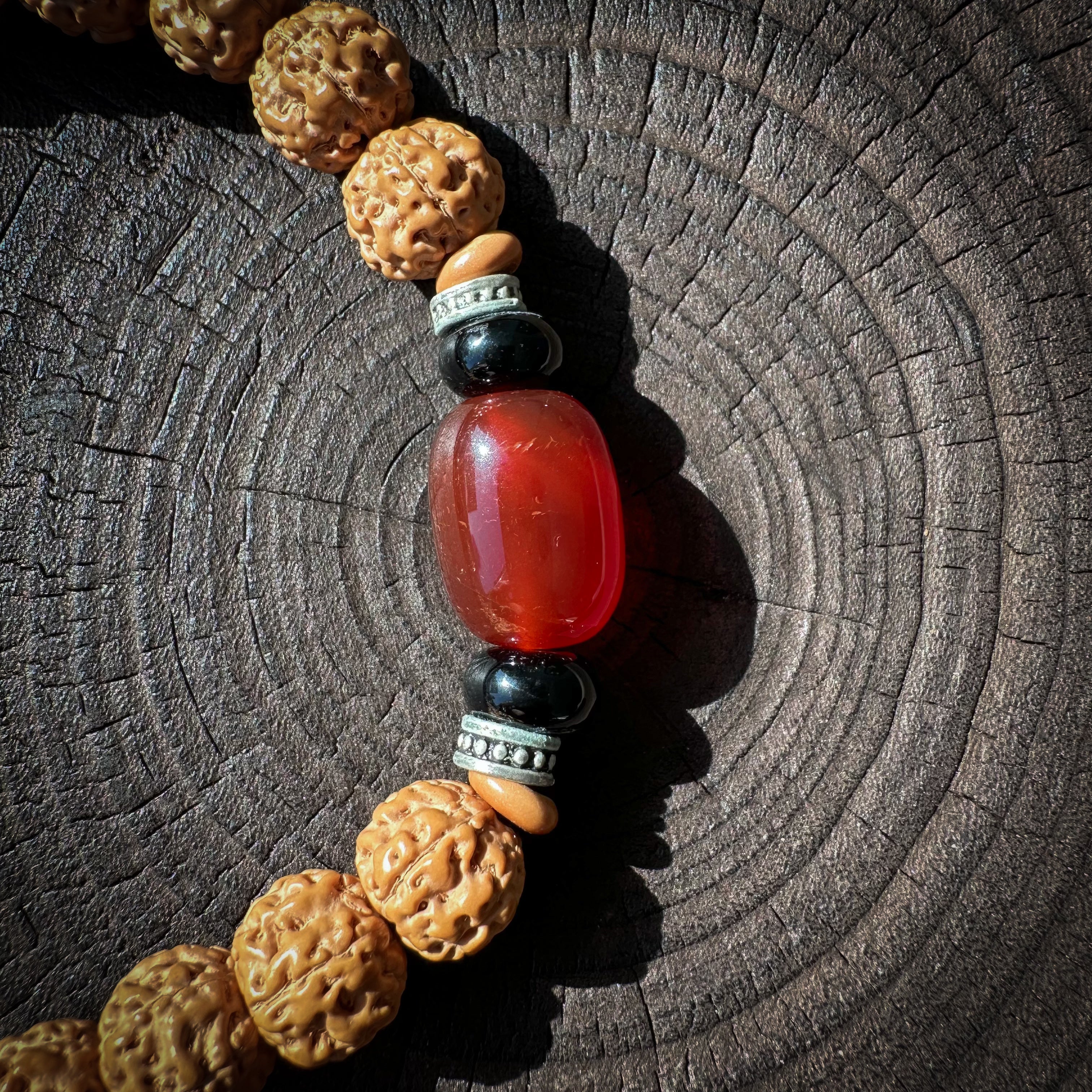 Little Vajra Bodhi Bead Mala Necklace – 108 Beads of Spiritual Resonance