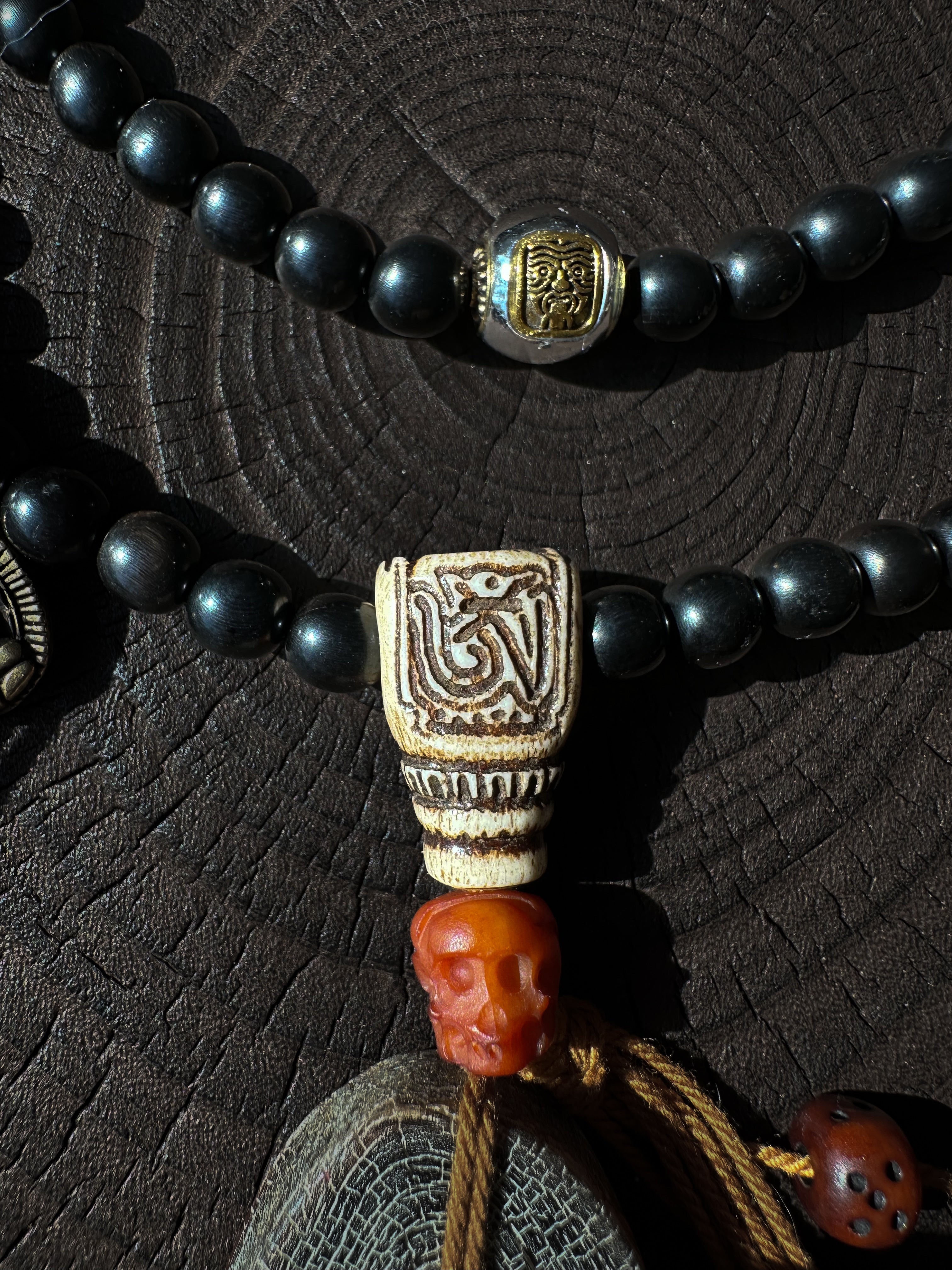 Sacred Black Horn Pendant – Zaki Lam Guardian Necklace