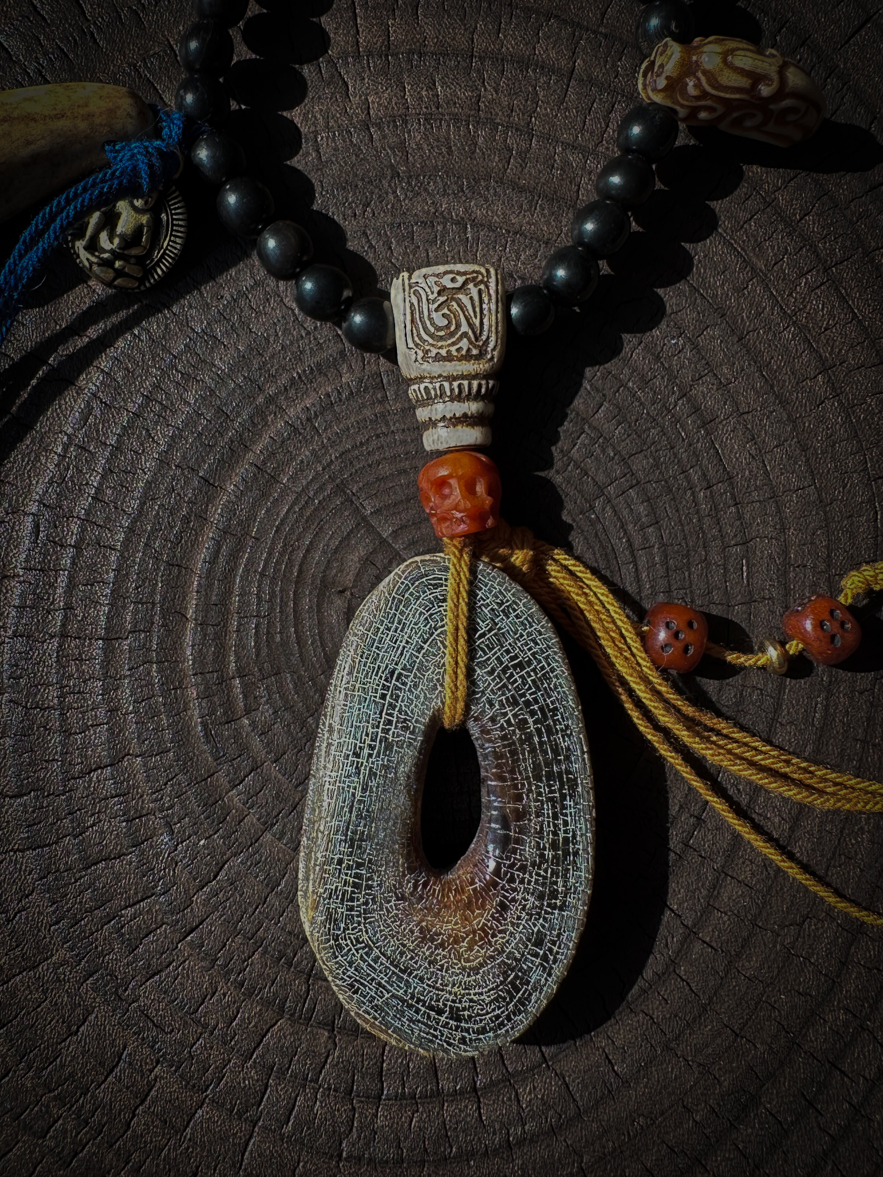 Sacred Black Horn Pendant – Zaki Lam Guardian Necklace