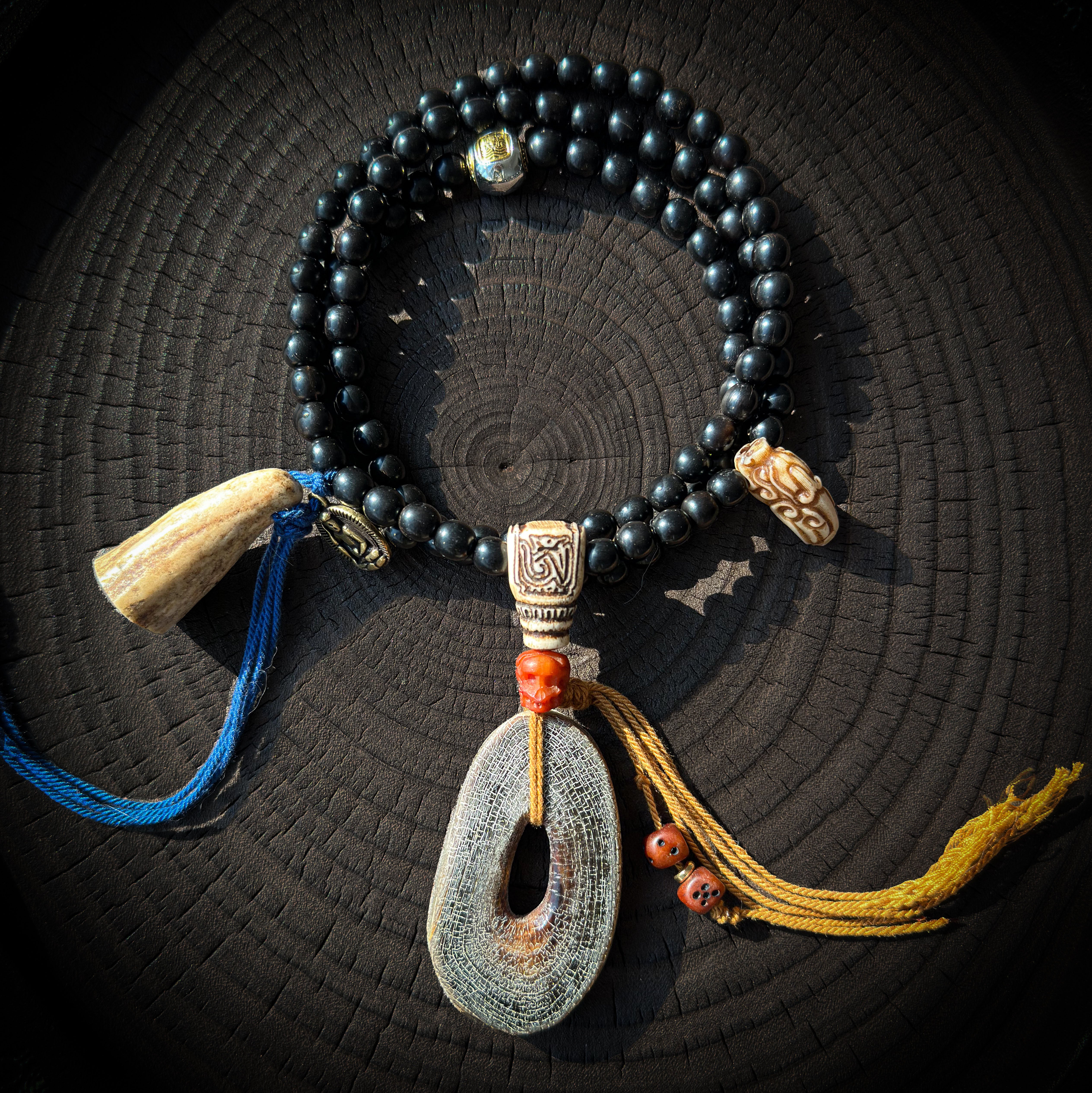 Sacred Black Horn Pendant – Zaki Lam Guardian Necklace