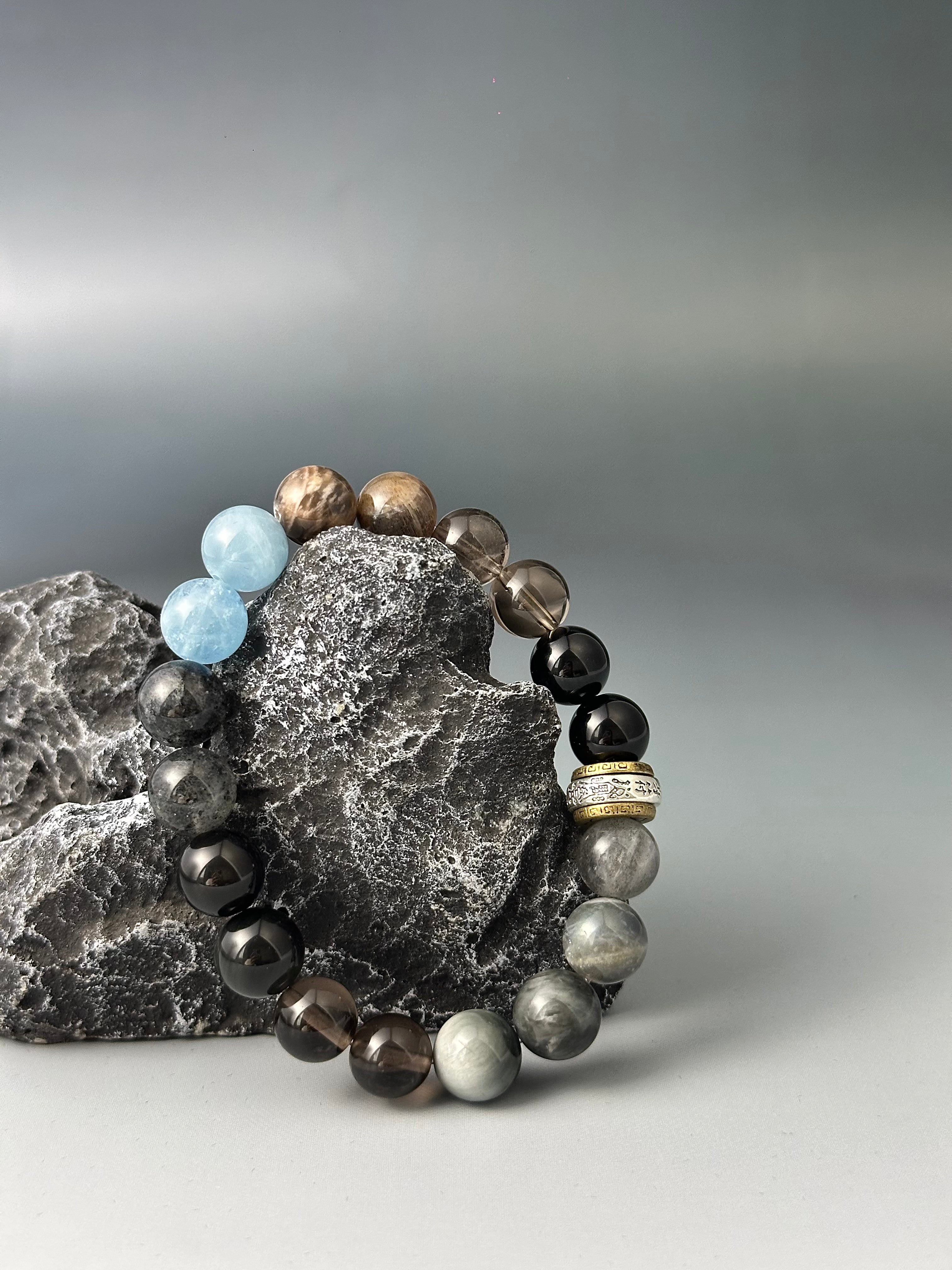 Mixed Gemstone Protection Bracelet – Five Elements Water Replenishment, Energy Balancing