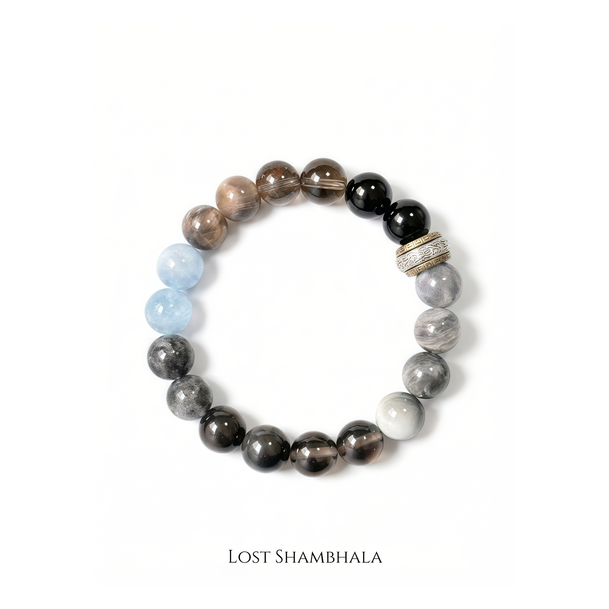 Mind Shield • Grey & Blue Stone