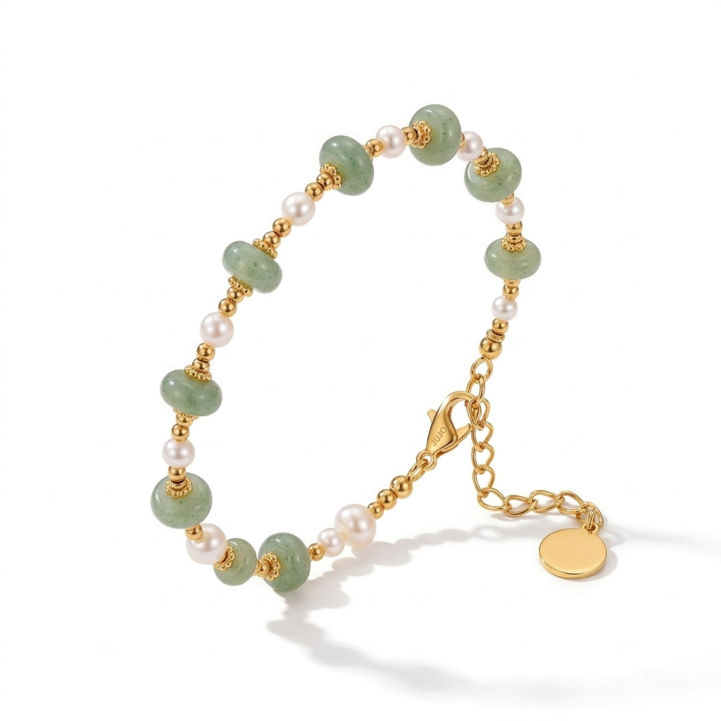 Soft Light • Pearl & Stone Bracelet
