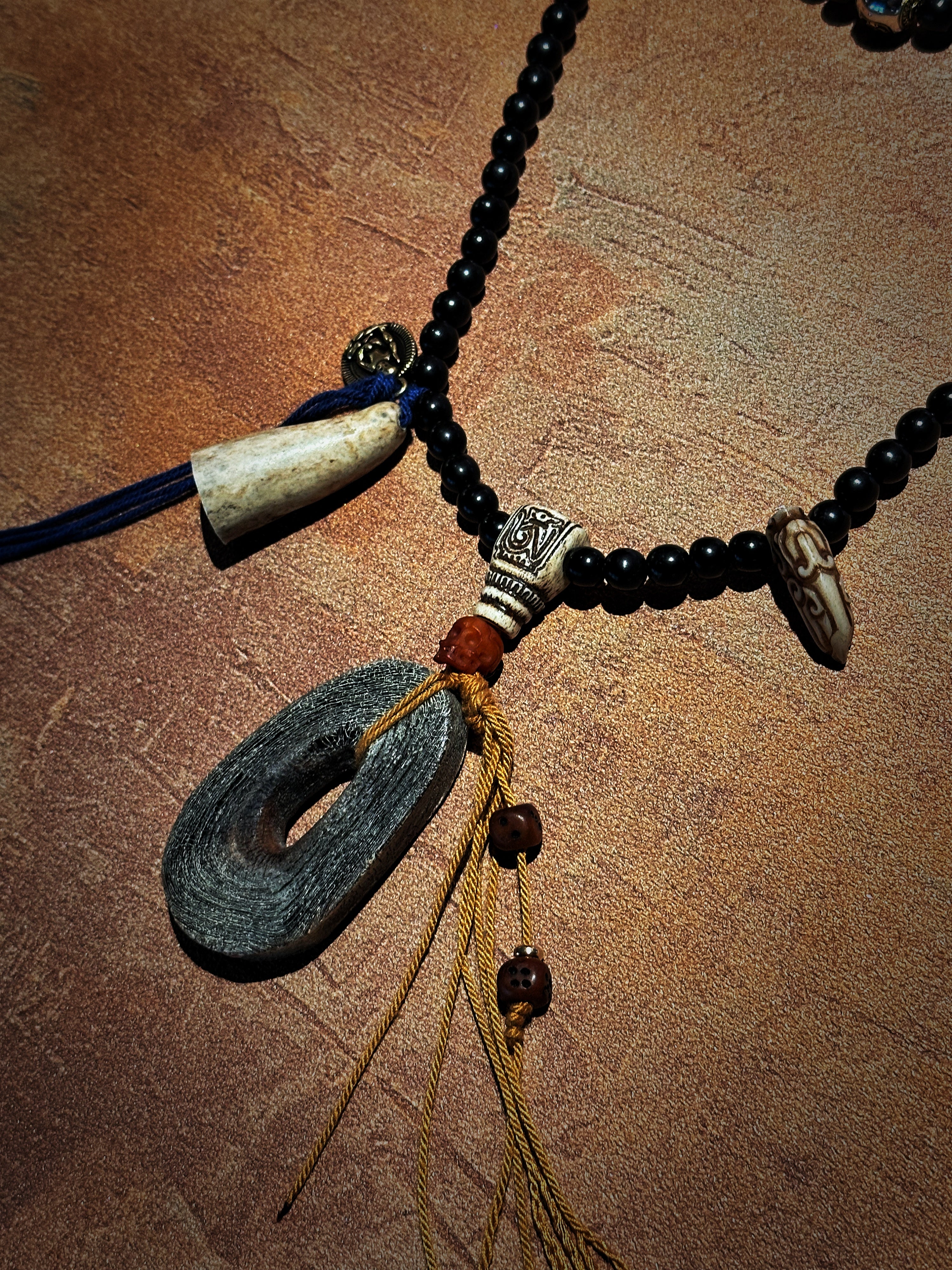 Sacred Black Horn Pendant – Zaki Lam Guardian Necklace