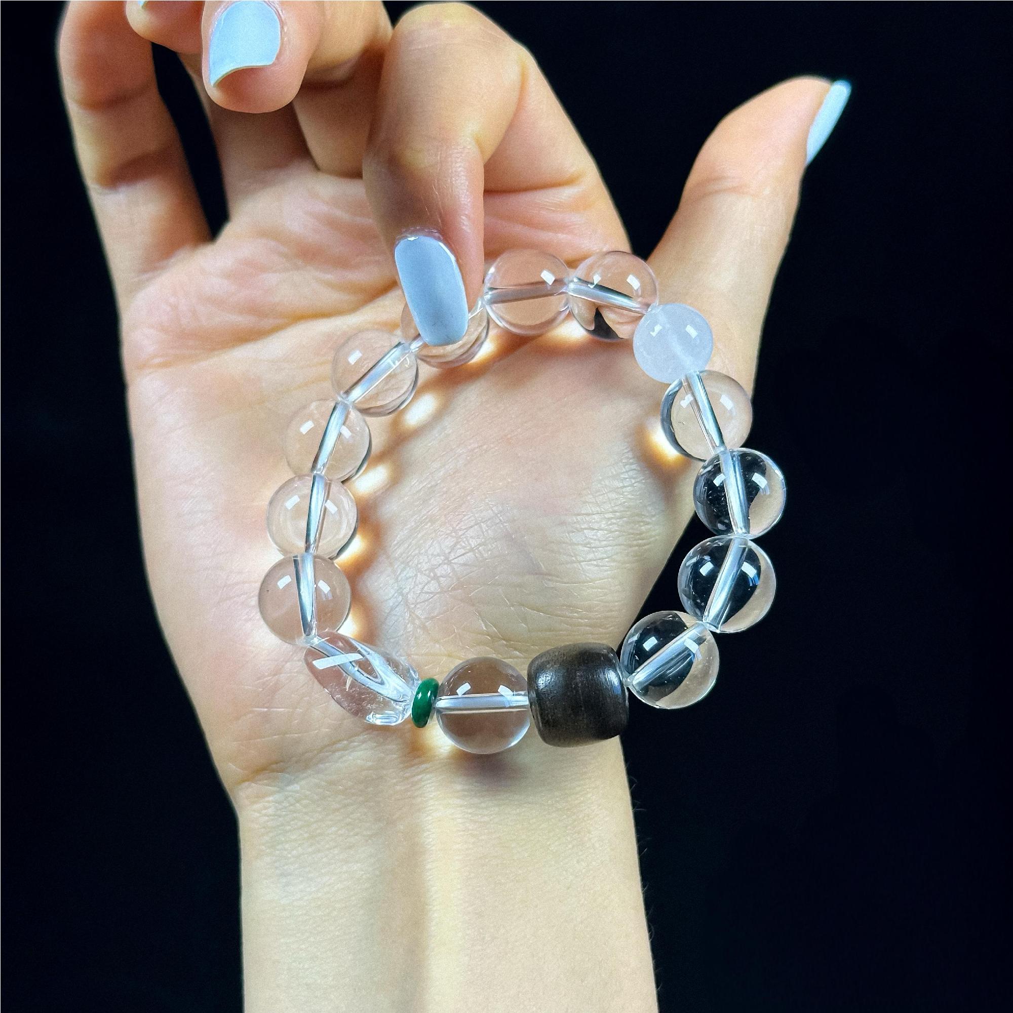 Natural White Quartz Bracelet 12mm – A Symbol of Purity and Clarity