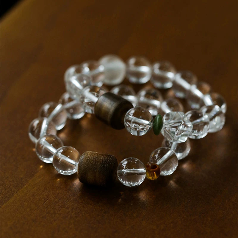 Natural White Quartz Bracelet 12mm – A Symbol of Purity and Clarity